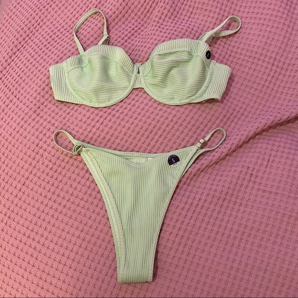 Hollister Ribbed Lightly Lined Top,High Leg Bottom